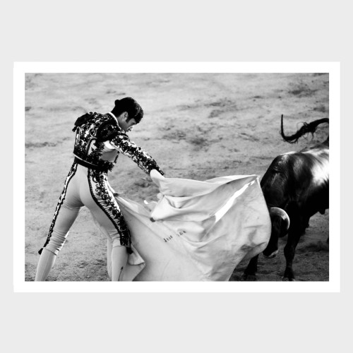 Fotografia autorska czarno biała "Corrida, Mijas II"