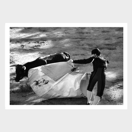 Fotografia autorska czarno biała Corrida, Mijas III