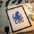 Egzemplarz kolekcjonerski No: 1/30 Linoryt - Octopus, ośmiornica w ramie 30x40cm