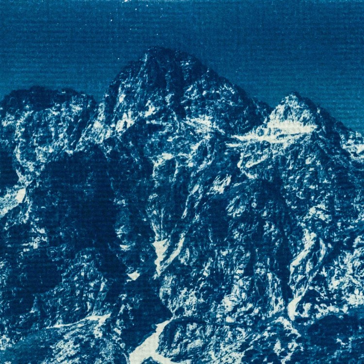 Cyjanotypia. Autorska fotografia w ramce, unikat 1/1. "Morskie Oko X" 30x40cm