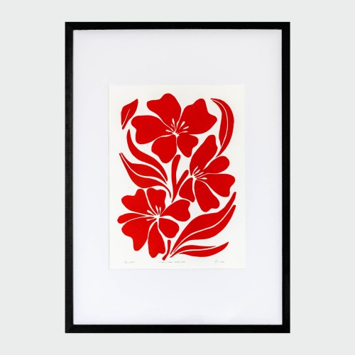 Linoryt Natura et Forma V: Figura Florum - w ramie 50x70cm