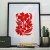 Linoryt Natura et Forma V: Figura Florum - w ramie 50x70cm