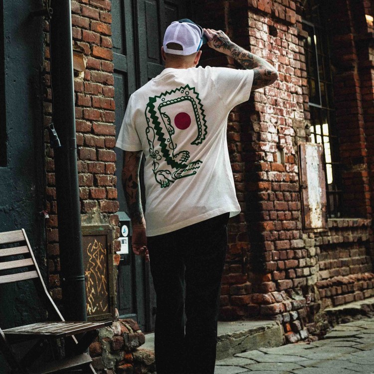 Aligator - Koszulka z linorytem+ CUSTOM, relaxed fit