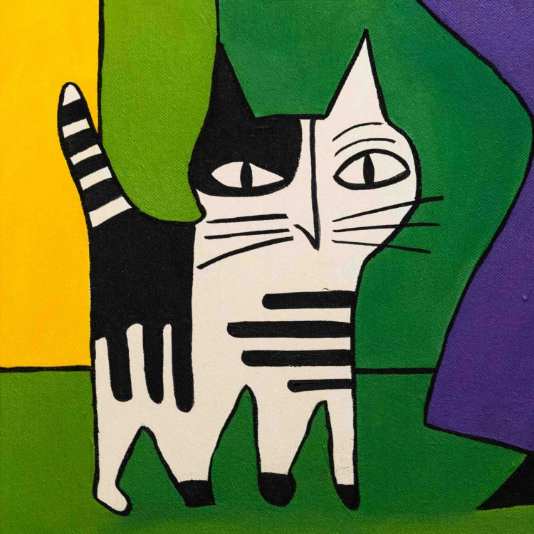 obraz Las Felinas akryl/płótno 60x80cm w ramie, 2026