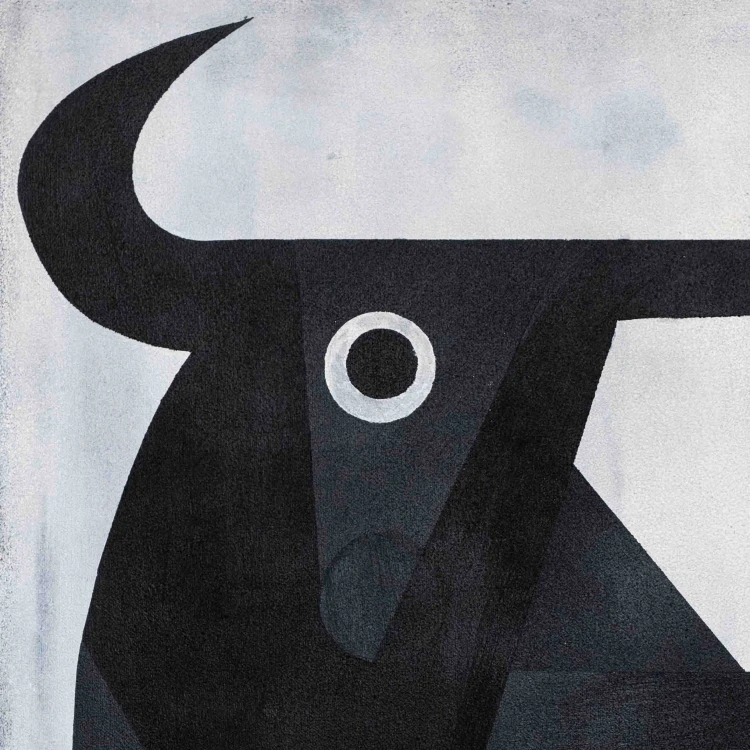 obraz Taurus akryl/płótno 50x70cm w ramie, 2026