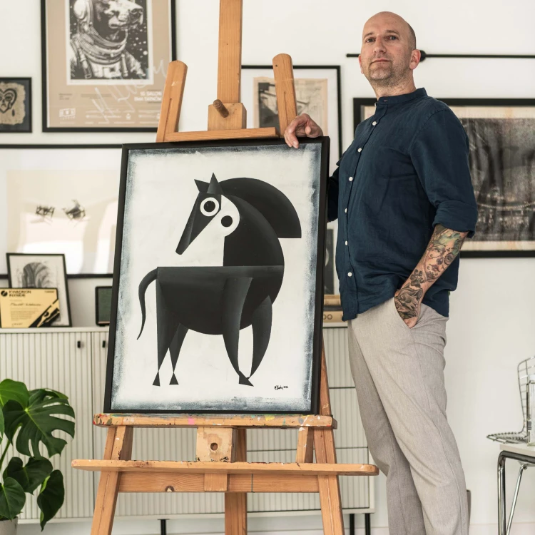 obraz Equus akryl/płótno 60x80cm w ramie, 2026