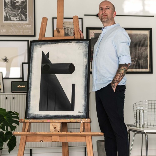 obraz Canis akryl/płótno 60x80cm w ramie, 2026