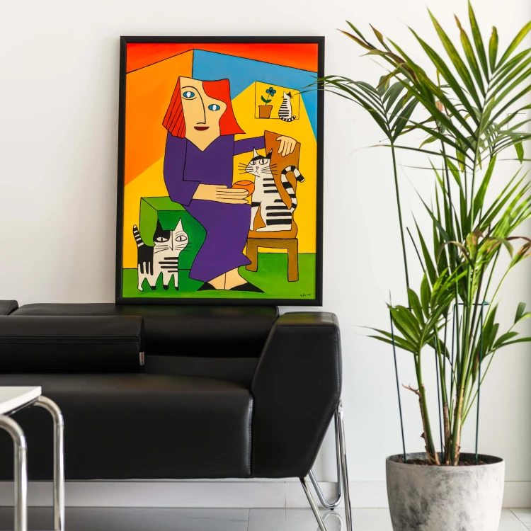 obraz Las Felinas akryl/płótno 60x80cm w ramie, 2026