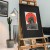 Linoryt "Ecce Ursus"- oprawiony w ramie 50x70 cm