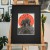 Egzemplarz kolekcjonerski No: 1/14 Linoryt "Ecce Ursus"- oprawiony w ramie 50x70 cm