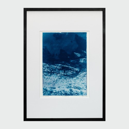 Cyjanotypia. Unikatowa fotografia w ramce 50x70cm, unikat 1/1. "Su Sirboni II"