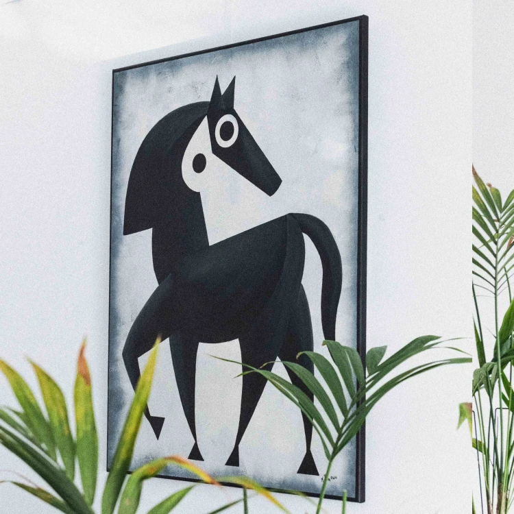 obraz Equus II akryl/płótno 80x100cm , 2026