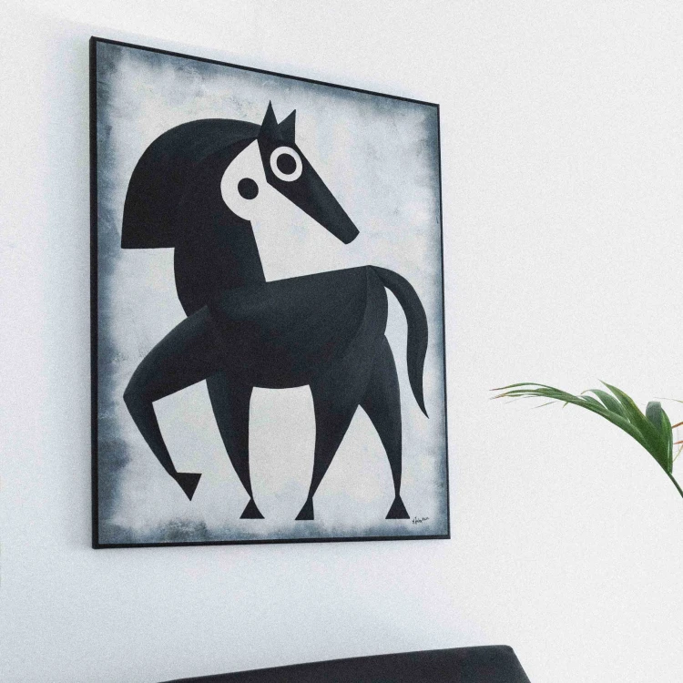 obraz Equus II akryl/płótno 80x100cm , 2026