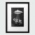 Oryginalny linoryt przedstawiający perypetie krowy porwanej przez UFO.