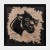 Autorska grafika w technice linorytu - linoryt  Old School Tattoo " Panther"