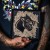 Autorska grafika w technice linorytu - linoryt  Old School Tattoo " Panther"