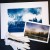 Cyjanotypia "Strbskie Pleso". Autorska fotografia odbita w technice cyjanotypii.